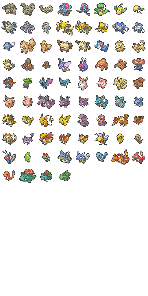 Pixel Kanto Pokemon 1