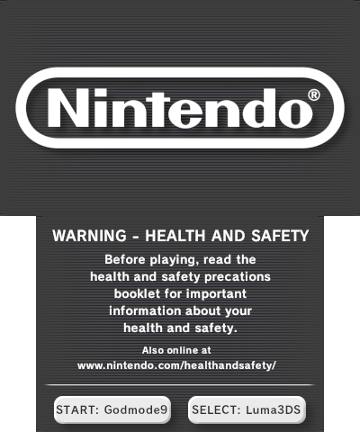 Nintendo Health & Safety Splash