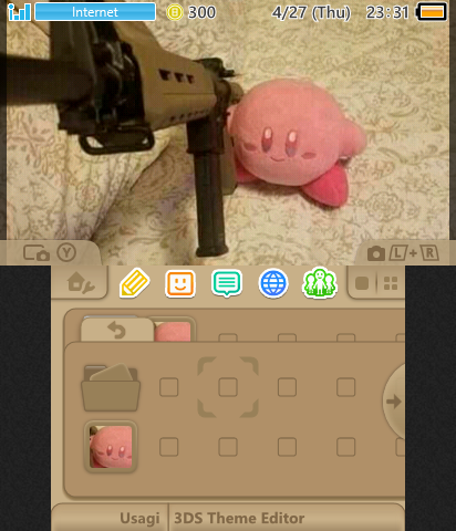 Kirby with gun + Mii Maker Music