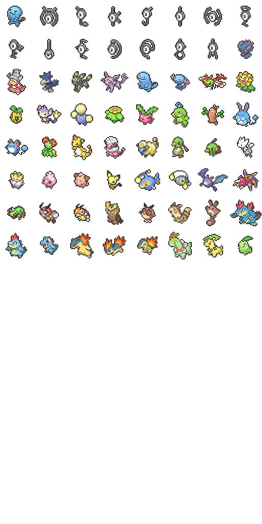 Pixel Johto Pokemon 1