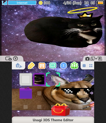 maxwell and floopa galaxy theme