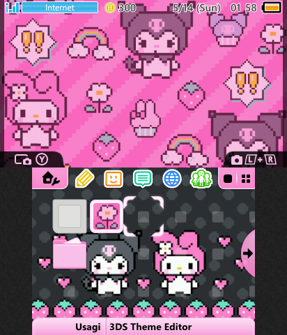 Pixel My Melody & Kuromi