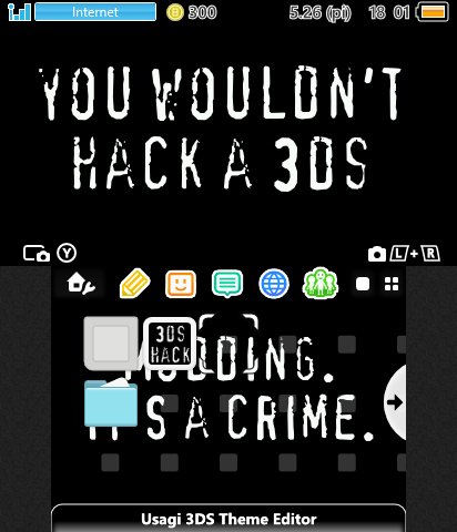 You wouldn't hack a 3ds