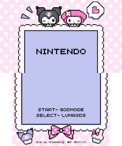 Pixel My Melody & Kuromi splash