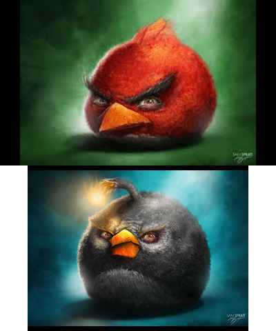 angry birds in real