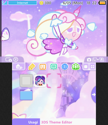 cream unicorn cookie theme