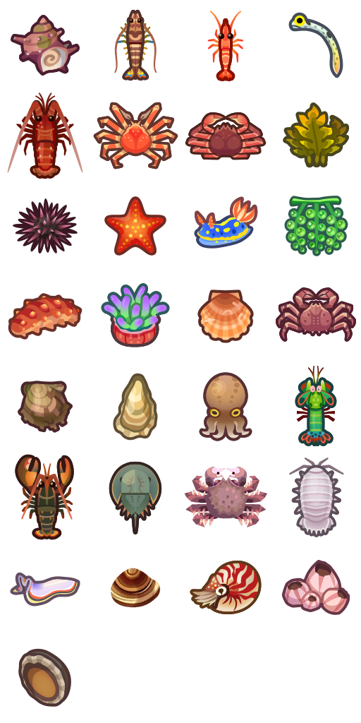 Animal Crossing Sea Creatures