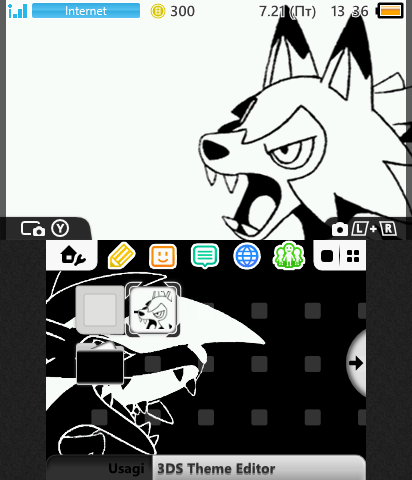 Lycanroc Black/White Simple