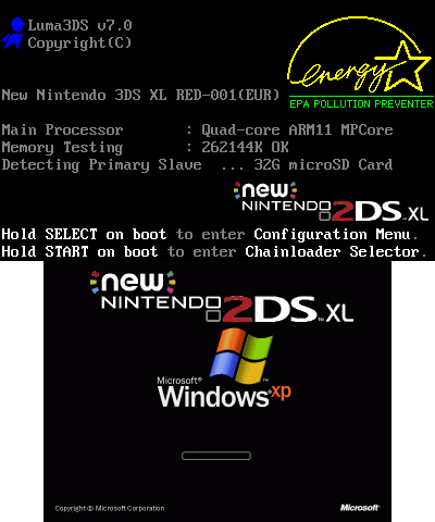 New 2DS-Windows XP