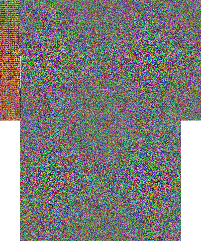 Random colors glitch screen