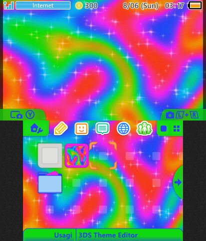 Sparkly Rainbow Swirls