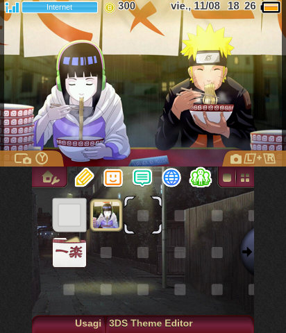 Naruto and Hinata eating ramen