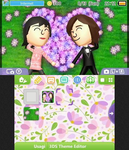 Tomodachi Flower Heart Theme