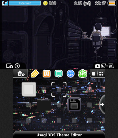 Lain theme - black pc room