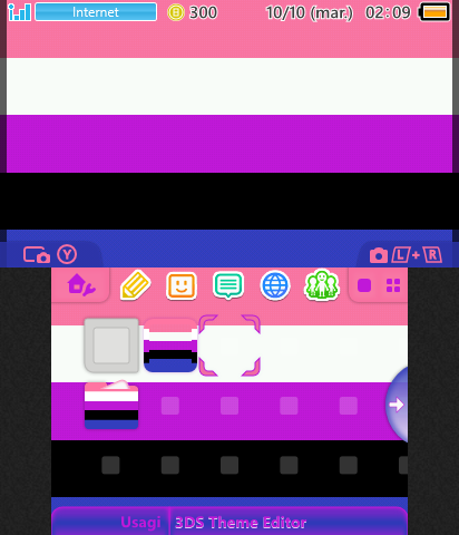 Genderfluid flag and color theme