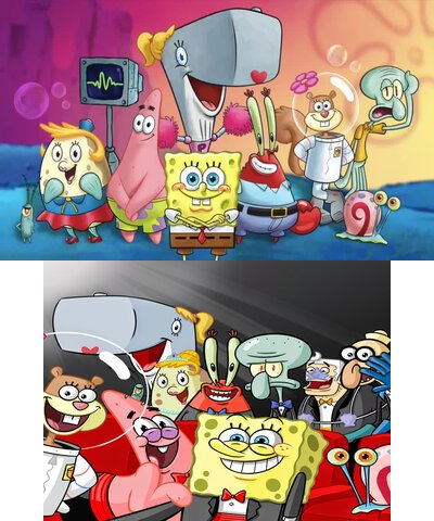 Spongebob Squarepants and crew