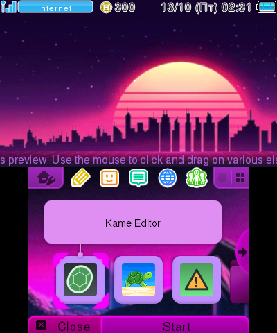 Nobody Here Retrowave Theme