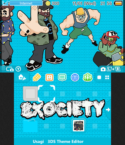 Exociety free theme (blue ver)