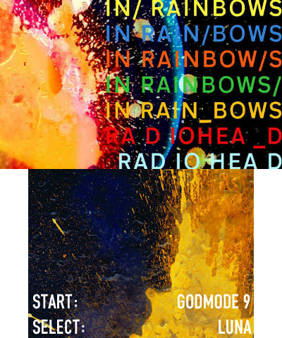 in rainbows splash