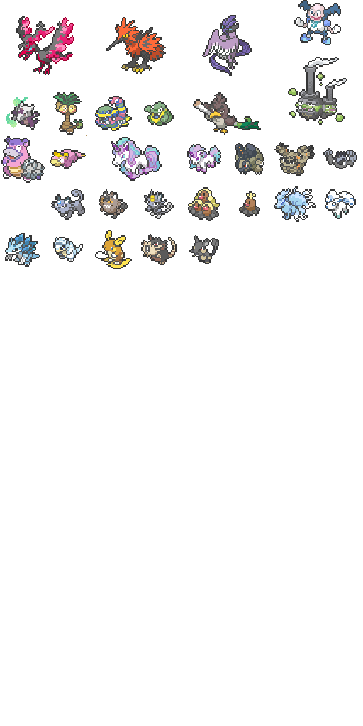 Pokemon Regional Variants 1