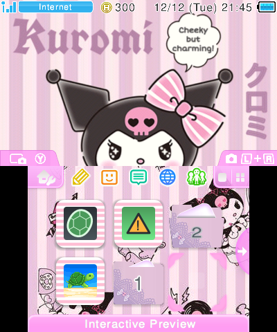 Kuromi (Stripes)