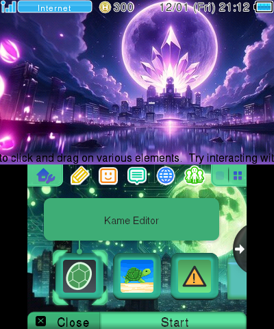 Digital Crystal Moon