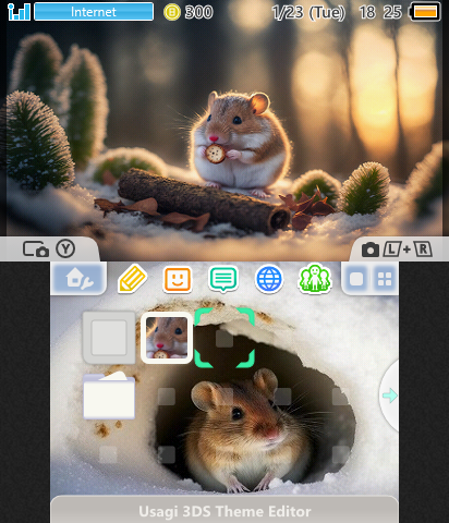 Hamster in Snow