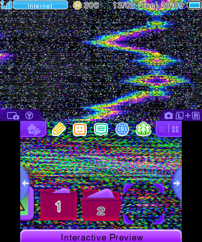 Rainbow TV Static Theme