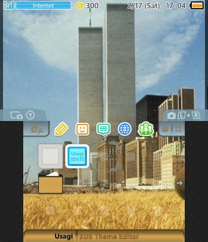 Twin Towers from a Wheat Field
