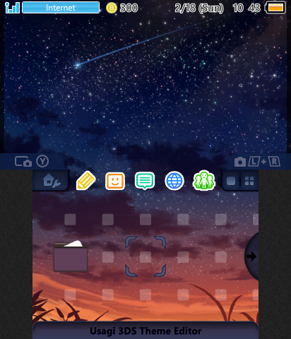 Anime Dusk with Stars