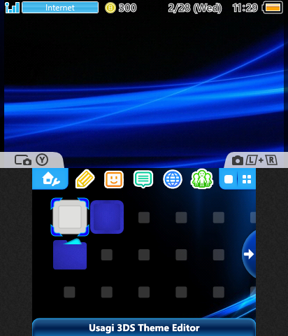 Blue 3ds theme!