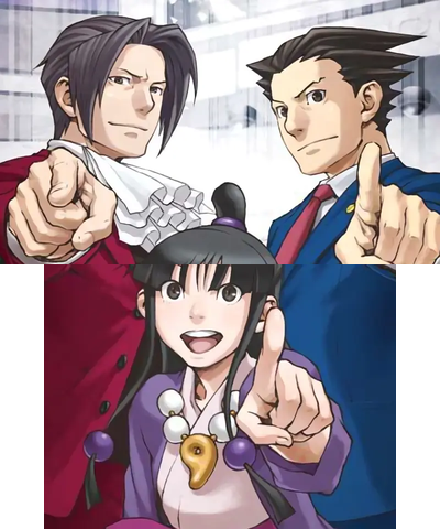 Ace Attorney Phoenix Miles Maya