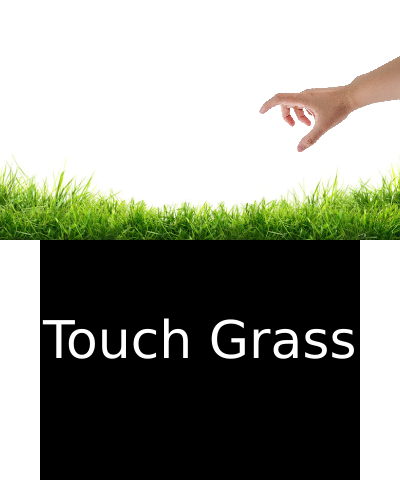 Touch grass