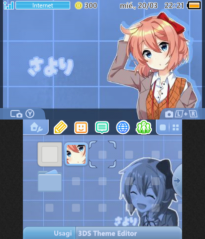 Sayori 3ds Theme (Blue version)