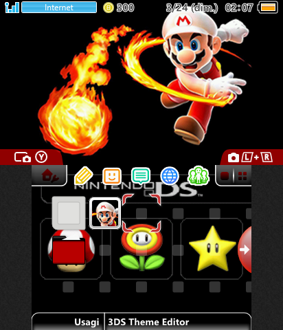 Nintendo DS menu Mario