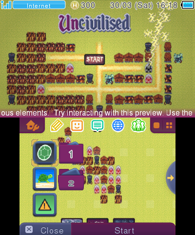 Uncivilised 3DS Theme