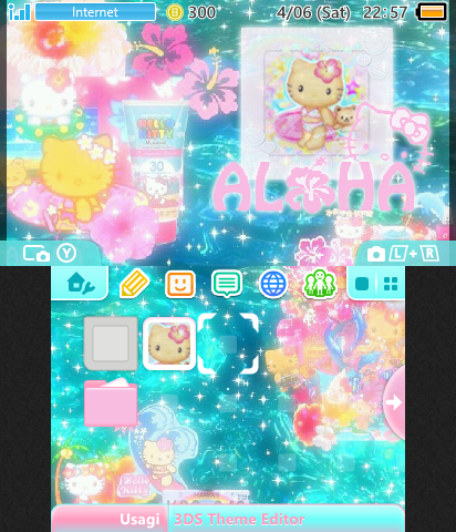 Hello Kitty Hawaii theme