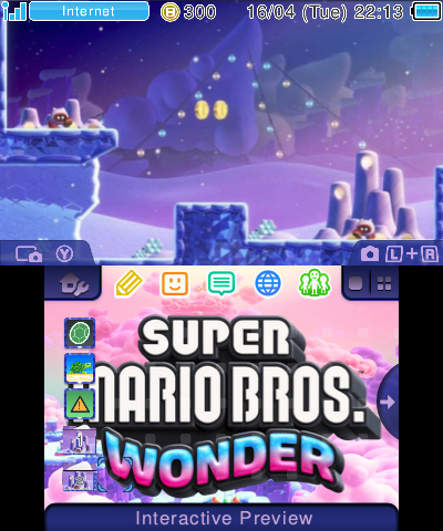 Super Mario Bros. Wonder snow