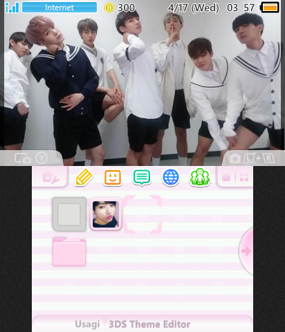 bts cute pink theme