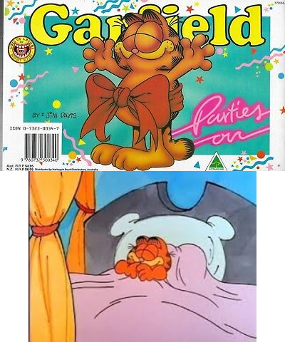 sleepy garfield