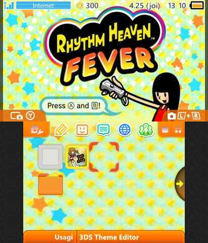 Rhythm heaven fever startup menu