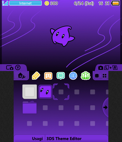 Purple Luma 3DS Theme