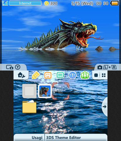 Retro Water Dragon