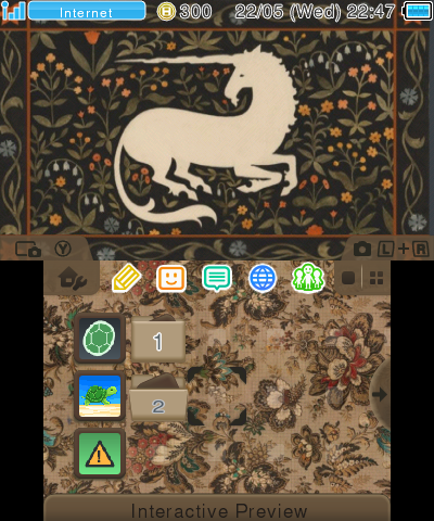 old unicorn tapestry theme