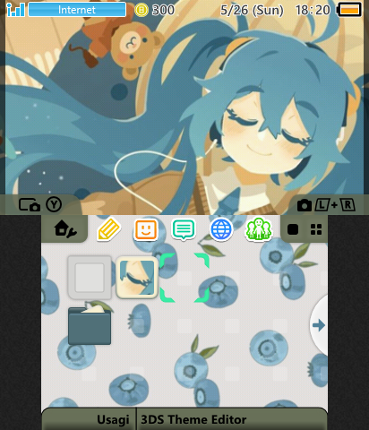 Blueberry Miku Theme