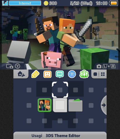 Minecraft New 3DS Theme