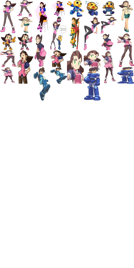 Tron Bonne + Megaman Badges