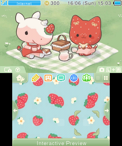 Merengue and Strawberry Cat