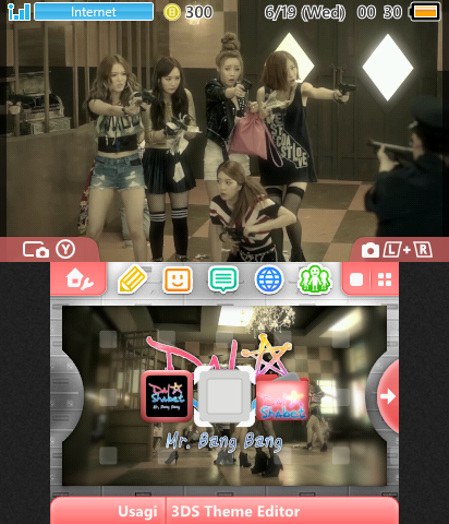 Dalshabet Mr. Bang Bang theme