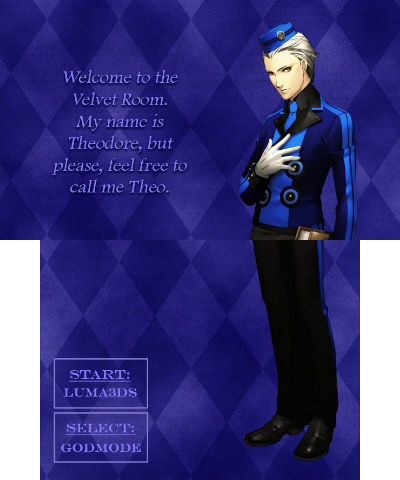 Theo Persona 3- Velvet room